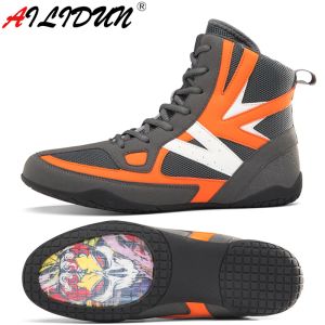 Scarpe nuove scarpe da wrestling unisex per uomini che allenano scarpe da mucca muscolare seta di scarpe sneaker scarpe da boxe professionali