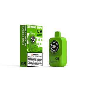 Armazém alemão Vape Savage Vape 18000 Puffs 15000 Vopers descartáveis com tela inteligente Tela e Cigarro 650mAh Bateria recarregável Battery 25k 15k 18k 20k bar