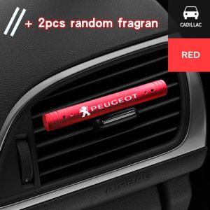 Auto Air Freshener Car Air Outlet Perfume Car Aroma Lasting Aromatherapy for Peugeot Logo 108 406 407 408 206 207 208 306 307