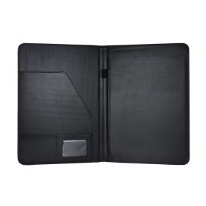 Padfolio A4 PU BASSE PETTA PELLE PIELLA MULTIFUNZIONE PORTFIGITÀ Portfolio Cartella Padfolio Documento Organizzatore della custodia con supporto per biglietti da visita