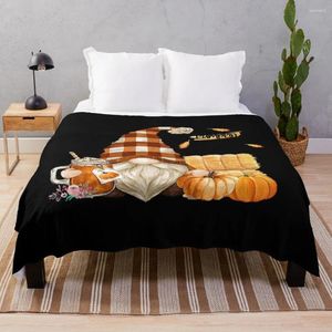 Coperte cadute Pumpkin gnome plaid Spice tutto carino 284 peli coperte per il divano