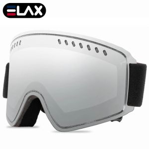 Gogle elax zupełnie nowe podwójne warstwy antyfogowe gogle gogle snowboard szklanki snowmobile na zewnątrz okulary sportowe