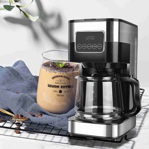Kahve Yapıcılar 10 Bardak Damla Kahve Makinesi Taşlama ve Bira Otomatik Kahve Makinesi 900W Alüminyum Y240403
