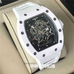 럭셔리 남성 기계공 시계 Richa M 자동 기계식 시계 수입 운동 배럴 탄소 섬유 Tourbillon Richa M 8EO6