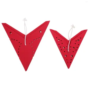 Titulares de vela 2 PCs Star pendente Light Christmas Lanterna Decorações domésticas Ornamentos de papel Decors de origami lanternas