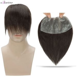 Toupees Snoilite Men Hairline 13g Front Men Hair Natural Hair Human Male Replacement System 0.16mm PU Hairpiece Invisible Extensions