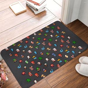 Tappeti pixel bordo finale fantasy chocobo game non slip loremat tappeto bagno cucina tappetino esterno interno