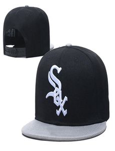 2020 Nya White Sox -män och kvinnor Justerbar benhiphop -snapback -mössor Broderi Tryck Snap Baseball Cap Hats4828736