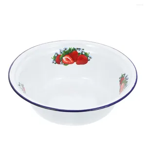 Dinnerware Sets Mixing Bowl Enamel Basin Stainless Steel Bowls Containers Household Soup Server