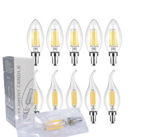 100264V Dimmable LED Candelabra Glühbirne Notdimmable CA11 C35 C35L Form Flammenspitzenstil 60 Watt Äquivalent E12 E14 Basis 2W 4W 6W ed8267293