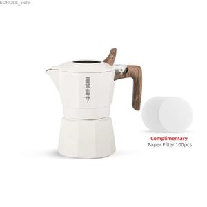 صانعي القهوة stovetop espresso moka pot clear complication آلة القهوة الإيطالية الكلاسيكية 100/180 مل ملحقات التخييم السفر Y240403