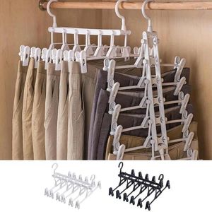 Hangers Skirt With Clips Space Saving Wardrobe Pants Clamp Anti Slip Drying Trousers Clip For Dresses Shorts