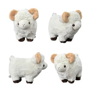 20cm Cabra de Peluche Plush Toy Toy Soft Pylel Simuled Anime Doll Goat Kawaii Baby Sleeping Partner Toys Gifts For Children 240329
