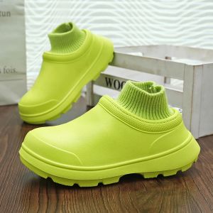 Boots 2023 Winter Summer Fur Hotel Kitchen Men Women Nonslip Waterproof Oilproof Work Cotton Cook Chef Garden Beach Shoes Size 35~45