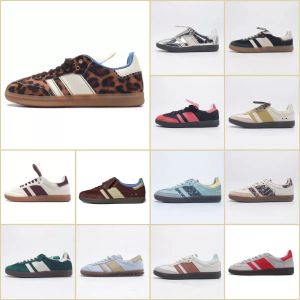 Дизайнерские леопардовые туфли вегана Og Casual Shoes для мужчин Женщины Wales Trainers Cloud White Core Black Bonners Коллегиальные зеленые резинка на открытые спортивные кроссовки.