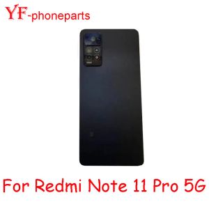 Xiaomi Redmi Note 11 Pro 5G 21091116i 22011116SGバッテリーカバーカメラレンズハウジングケース修理部品のバックカバーのAAAA品質