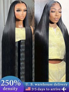 Lace Wigs 250 Density 30 40 Inches Bone Straight 13x4 Transparent Lace Front Human Hair Wigs Brazilian 13x6 Glueless Frontal Wig For Woman 231024