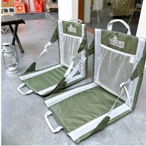 Meble Tryhomy Camping Plag Plag Pad Pordelable Foot Free z wsparciem pleców zewnętrzna składana siedzenie poduszka do wędrówki Składanie Nowe siedzenie
