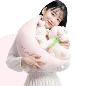 Super Soft Doll Sweet White Sheep Lam Hold Tulip Flower Plush Doll Soft Stuffed Lamb With Tulip Plushie Toy Cute Gift For Kid