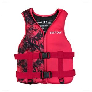 Universal Outdoor Swimming Boating Skiing Driving Vest Neoprene Life Jacket for Adult Children Water Sports Buoyancy 240403