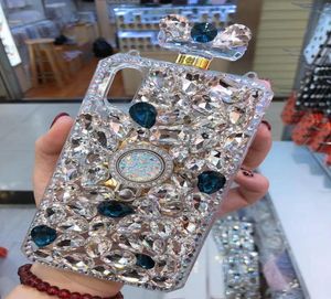 Diamantkristall -Edelstein -Parfüm -Flaschenringhalter Ständer Handtasche Hülle für iPhone 11 12 Promax X XS max XR 5S 6 7 7Plus 8Plus6997196