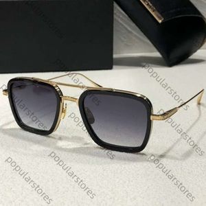 Lot DITA 006 Stark Vintage Sunglasses 18 -karatowe Złote Projektowane okulary przeciwsłoneczne dla męskich Słynne modne retro luksusowe markę moda oka z oryginalnym pudełkiem 800