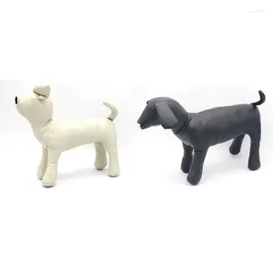 Dog Apparel 2X Leather Mannequins Standing Position Models Toys Pet Animal Shop Display Mannequin Black S & M