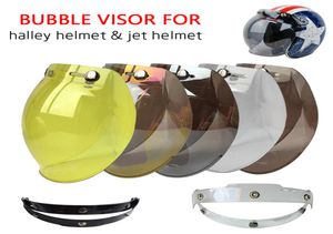 SバブルモーターサイクルヘルメットバイザージェットレトロハラーカスコマスクヴィンテージヘルメットバブルバイザーレンズヘルメットアクセサリーBV019538027
