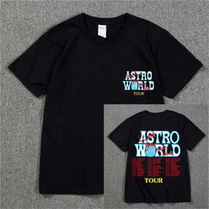 Homens camisetas Nova Moda Hip Hop Camiseta Homens Mulheres Jack Cactus ASTROWORLD Harajuku Camisetas VOCÊ ESTAVA AQUI Carta Impressão Tees Tops L230215 845