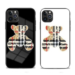 Design de luxo da moda Caixa de telefone de vidro de temperatura 9D para iPhone 15 Pro máximo 11 12 13 14Pro xr xs 8 7 Samsung S23 S22 Ultra Note 20 Plus Lente Atualize sclocksoof Sclocksoone