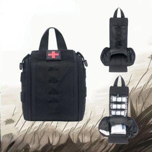Väskor som jaktar Molle Tactical midjeväska Överlevnad First Aid Pag Military Pack Outdoor Pouch Army Medical Kit midjebälte ryggsäck