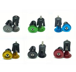 1 Par Bike Grip Handtag Bar End Cap Aluminium Alloy MTB StartaBar Grips Plugs Caps för cykelstyret Accessory8512255