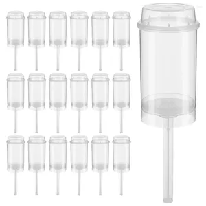 Ciotole Contenitore per torte Cupcake Push Contenitori push-up Pops Party Shooter Tazze di gelatina a forma rotonda Coperchio del supporto