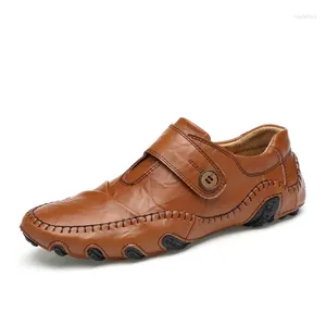 Brand Casual Shoes 2024 Luxury Genuine Leather Flats