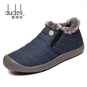 Scarpe da passeggio DUDELI Uomini di marca Scarpe da ginnastica calde Inverno Ragazzo Sport all'aria aperta Corsa Scarpe da ginnastica atletiche Cotone traspirante Taglia 46 47 48