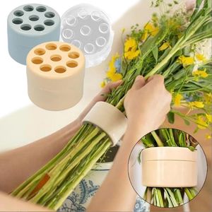 Vasi di plastica Disposizione a spirale a spirale Accessori per supporto per gambo mazzo di bouquet fai -da -te fai -da -te