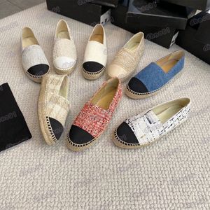 Sexig canvas lady sko loafers casual klänningskor mössa tå vår kvinnor sommar platt strand halv tofflor mode espadrilles fiskare kvinnor