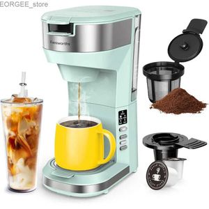 Coffee Makers K-cup hot and cold coffee machine 4-5 cup coffee machine and single beer Y240403