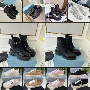 2024 Designer Boots koronkowe buty mężczyźni kobiety botki monolitowe czarne skórzane buty platforma trampki klasyczne buty w stylu Mat Mater