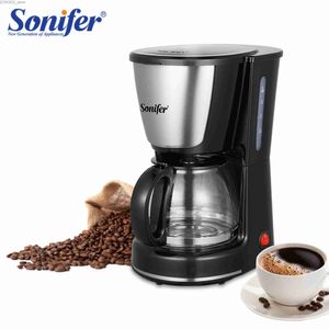 コーヒーメーカーソニファー0.75L電気ドリップコーヒーマシン1000W家庭用コーヒーマシン6カップティーコーヒーポットミルクコーヒーマシンY240403