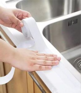 32mx38mm Själv PVC Sink Bath Sealing White Tape Strip Waterproof Badrum Badrum Dusch Wall Kitchen Adhesive Sticker4615223