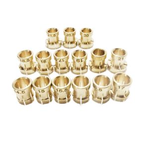 Equipamentos 15pcs Anel Setter Glamp Brass Bracelet Collets Diamond Faceting Machine Acessórios Ferramentas de joias