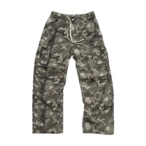 2024SS Vintage Camouflage Cargo Hosen Männer Frauen beste Qualität Jogger Draw String Jogginghosen Hosen Hose