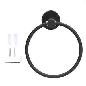 Towel Hand Rack Retro Style Matte Surface Hanger Bathroom Rings Round For Bathrooms Kitchens