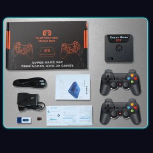 HOT 4K Super Console X5S WiFi Game Box With 2 Controllers Player built-in 9000+ Classic Retro Games 3D HD Video Game TV Stick