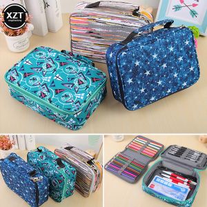 Casos 72 Slots School Lápis Caso Kawaii Penal para meninas meninos Lápis CARE BIG PEN Caixa Large Cartucho Bag Kits Supplies