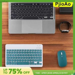 Os teclados pjioao são adequados para iPad Air 5 4 Pro 11 Teclado sem fio Bluetooth e mouse adequado para Android iOS Windows Phone Tablets Simple Office Studyl2404