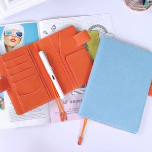 Defterler A6 A5 Hobo Midori Planner Günlüğü Kitabı Deri Deri Özellikleri için Defter Kapağı Japon Stili Icecream Renk Okulu Kapsar