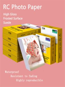 ペーパーEpson HP Canon Waterproof 6inch Smooth RC Photo Paper Photo Inkjet Printer Special Photo Paper Printing Paper