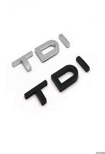 Chrome Black Letters TDI Trunk Lid Fender Badges Emblems Emblem Badge for A3 A4 A5 A6 A7 A8 S3 S4 R8 RSQ5 Q5 SQ5 Q3 Q7 Q81301409